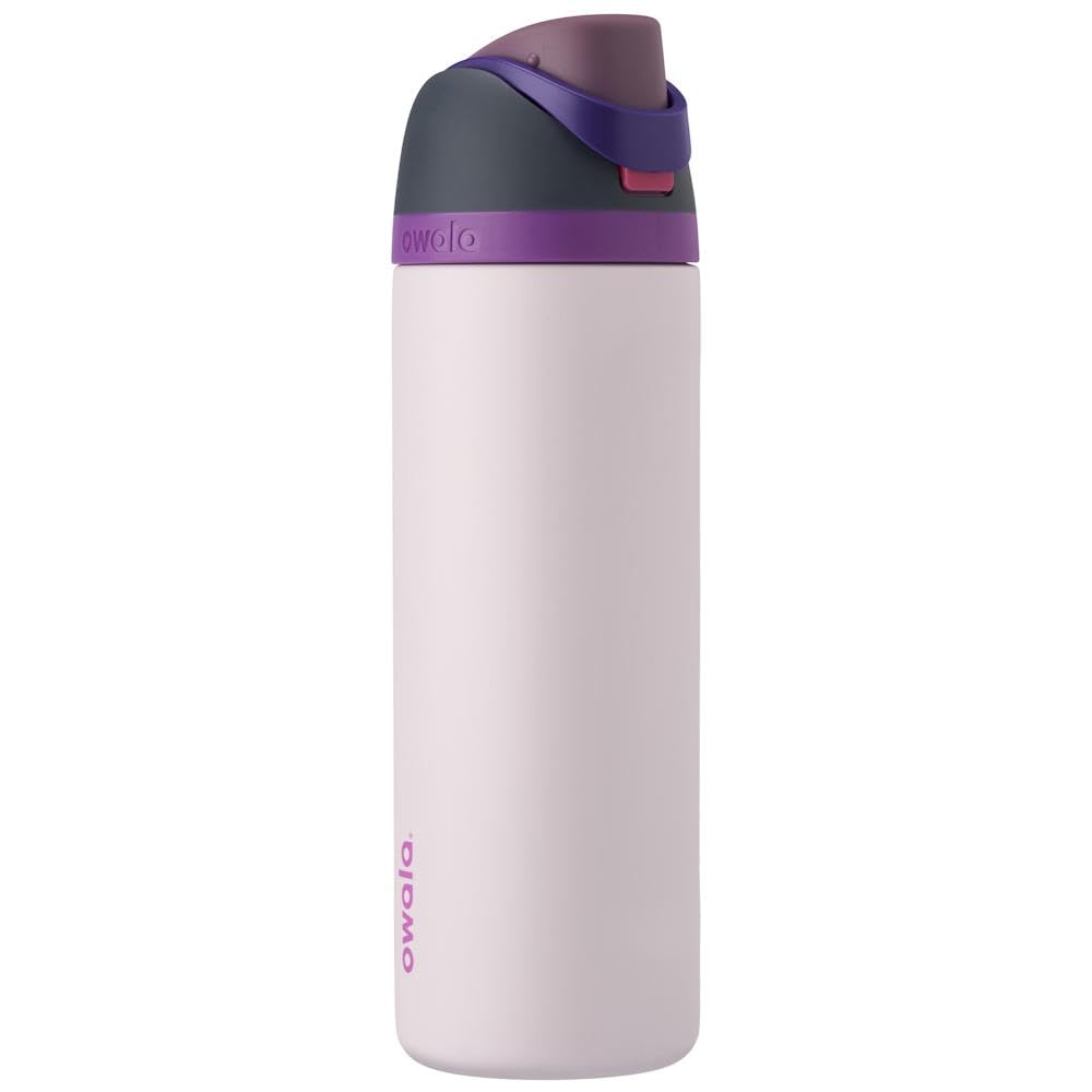 Owala Kids FreeSip Insulated Stainless Steel Water Bottle with Straw for Sports, Travel, and School, BPA-Free Sports Water Bottle, 16 oz, All The Berries