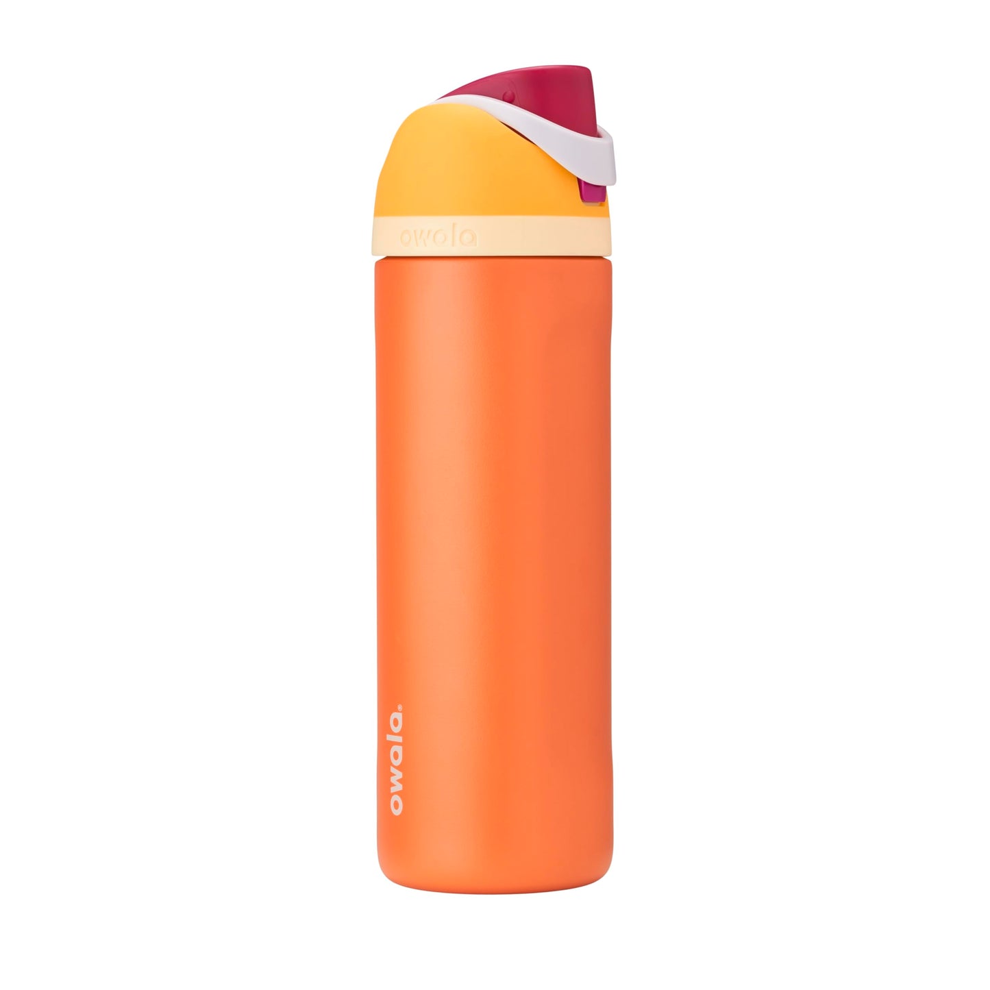 Owala Kids FreeSip Insulated Stainless Steel Water Bottle with Straw for Sports, Travel, and School, BPA-Free Sports Water Bottle, 16 oz, All The Berries