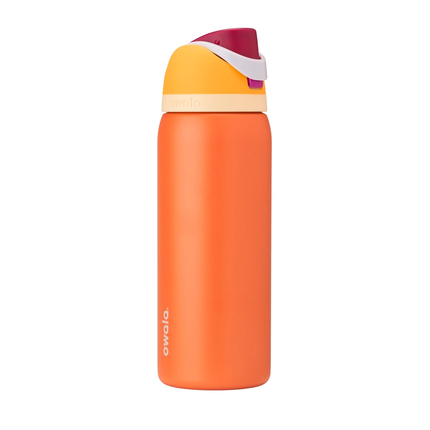Owala Kids FreeSip Insulated Stainless Steel Water Bottle with Straw for Sports, Travel, and School, BPA-Free Sports Water Bottle, 16 oz, All The Berries