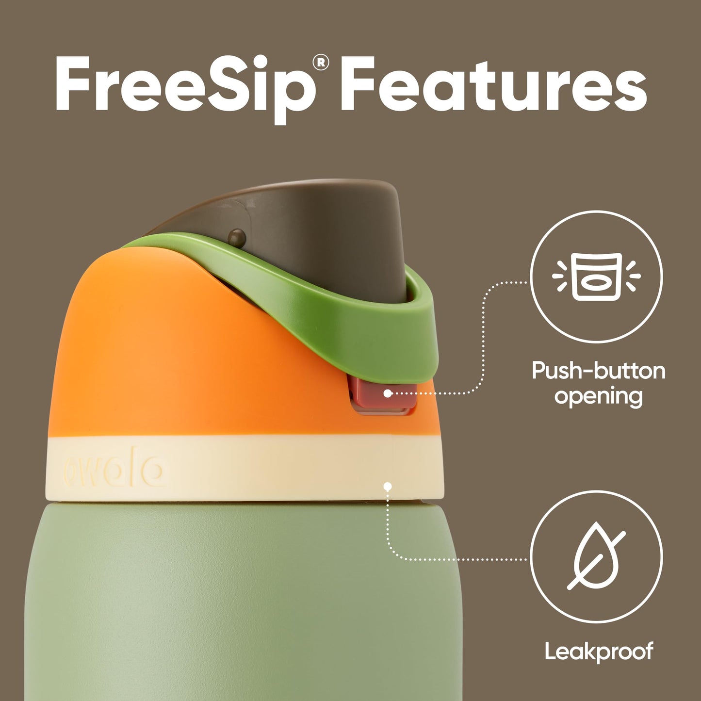 Owala Kids FreeSip Insulated Stainless Steel Water Bottle with Straw for Sports, Travel, and School, BPA-Free Sports Water Bottle, 16 oz, All The Berries