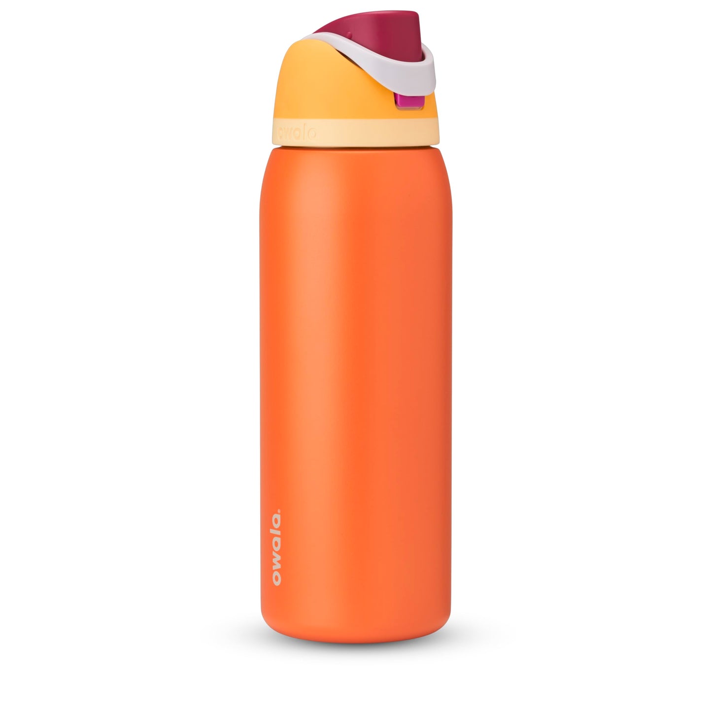 Owala Kids FreeSip Insulated Stainless Steel Water Bottle with Straw for Sports, Travel, and School, BPA-Free Sports Water Bottle, 16 oz, All The Berries