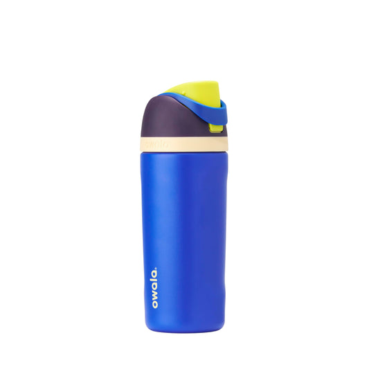 Owala Kids FreeSip Insulated Stainless Steel Water Bottle with Straw for Sports, Travel, and School, BPA-Free Sports Water Bottle, 16 oz, All The Berries
