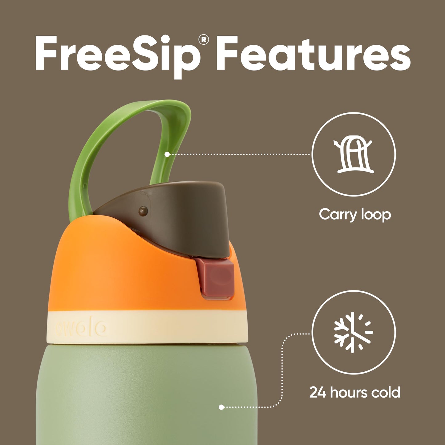 Owala Kids FreeSip Insulated Stainless Steel Water Bottle with Straw for Sports, Travel, and School, BPA-Free Sports Water Bottle, 16 oz, All The Berries