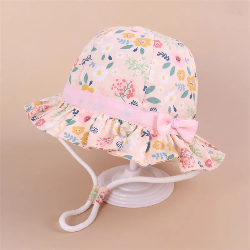 New Summer Panama Baby Girls Hats Cartoon Boys Fisherman Hat Baby Sun Hat Outdoor UV Bucket Hat Toddler Kids Panama Sun Cap