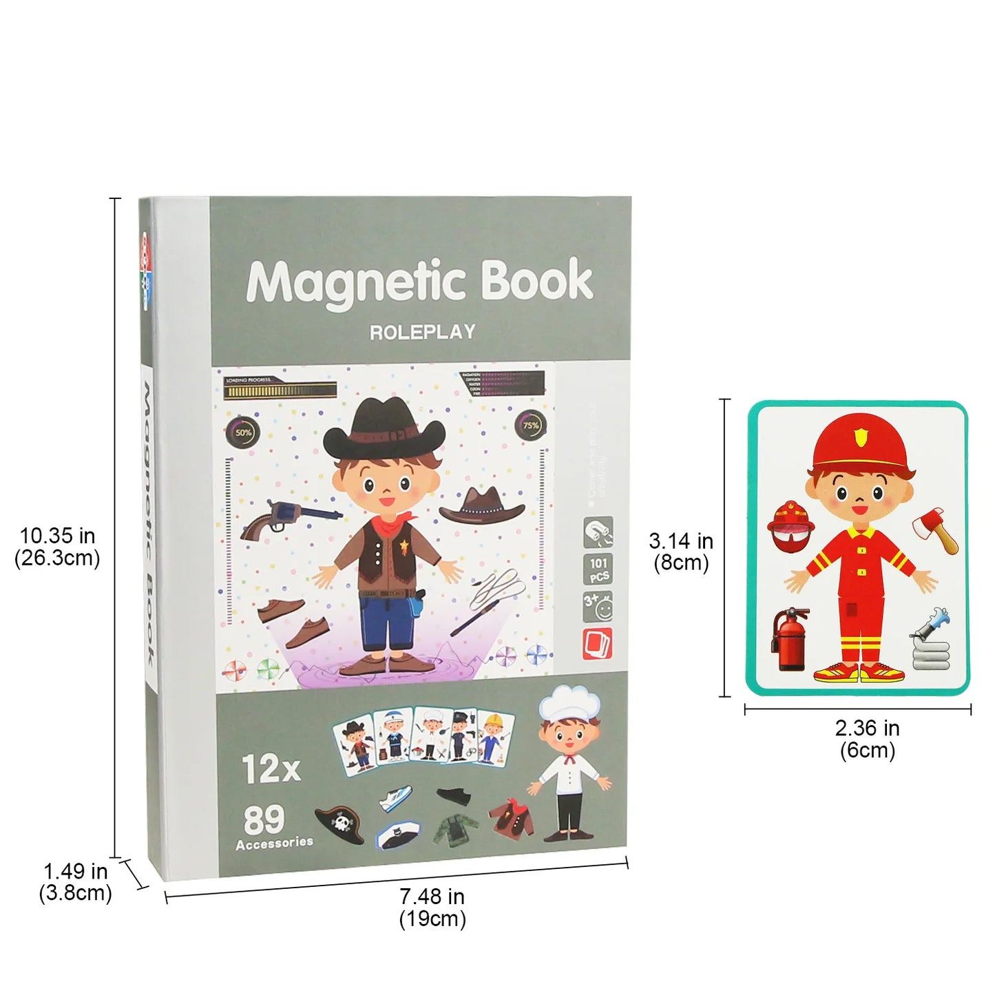 Funny Children's Intelligent Magnetic Book 3D Cartoon Puzzles Jigsaw Brain Training Game Educational Toys for Kids Gift Xmas Toy