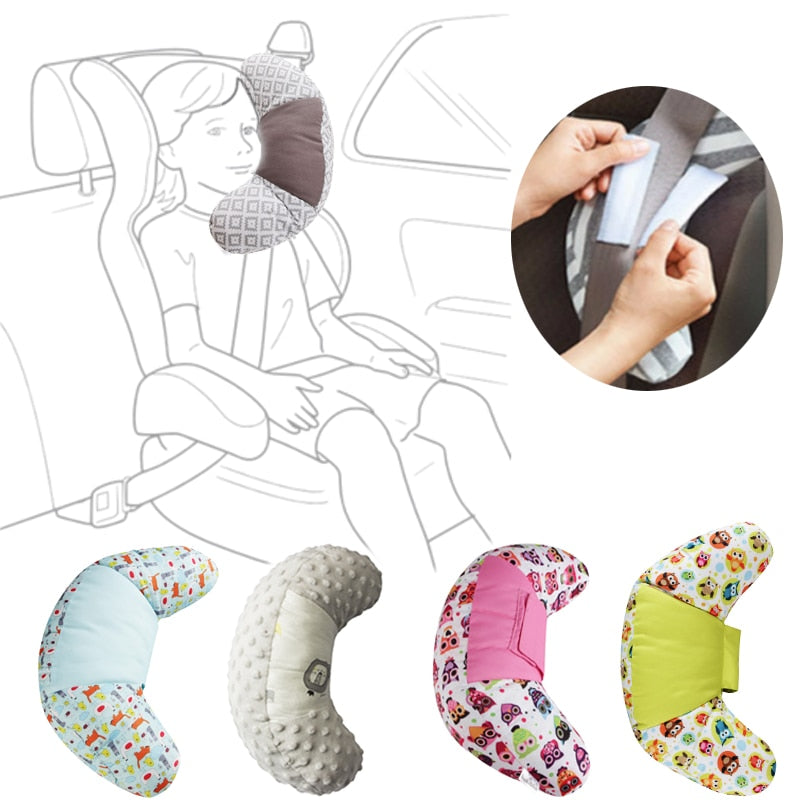 Children Car Pillow Styling Neck Headrest Cushion Baby Car Seat Belts Pillow Kids Shoulder Safety Strap Headband Support